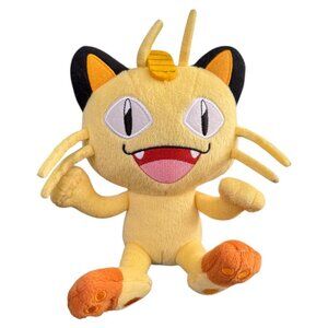 TOMY Pokemon MEOWTH Plush 7 Inch 2016‎ Authentic